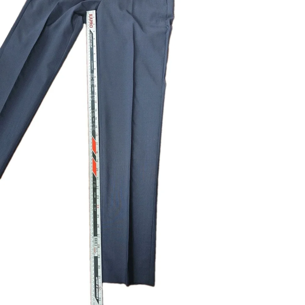 Louis Vuitton Rare Uniforms Mens Navy Slim HEMMED Trousers Size EU 44/US 28